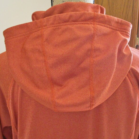 Pendleton Women's Half Zip, Long Sleeve, Athletic Hoodie, Rust/Orange, Size L - Picture 8 of 13